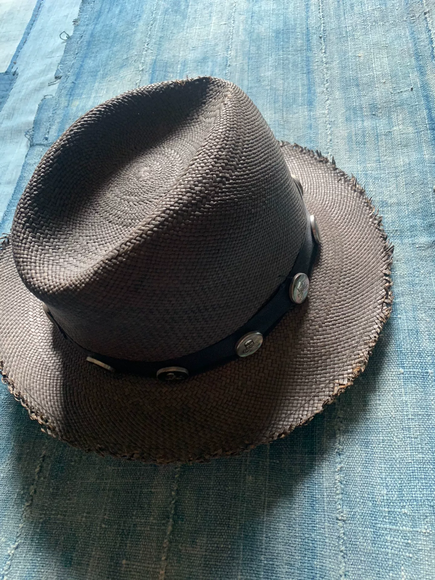 MMJ Mastermind Japan Panama Straw Hat — back