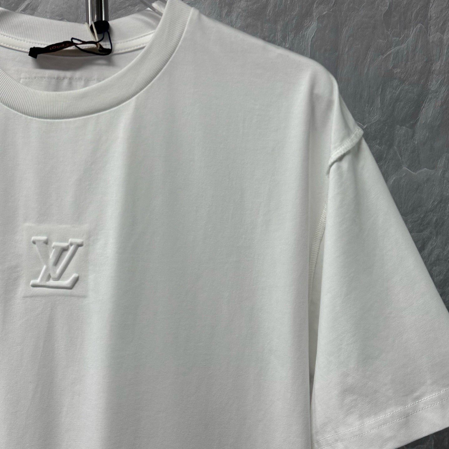 Louis Vuitton SS24 White Embossed Short Sleeve — detail