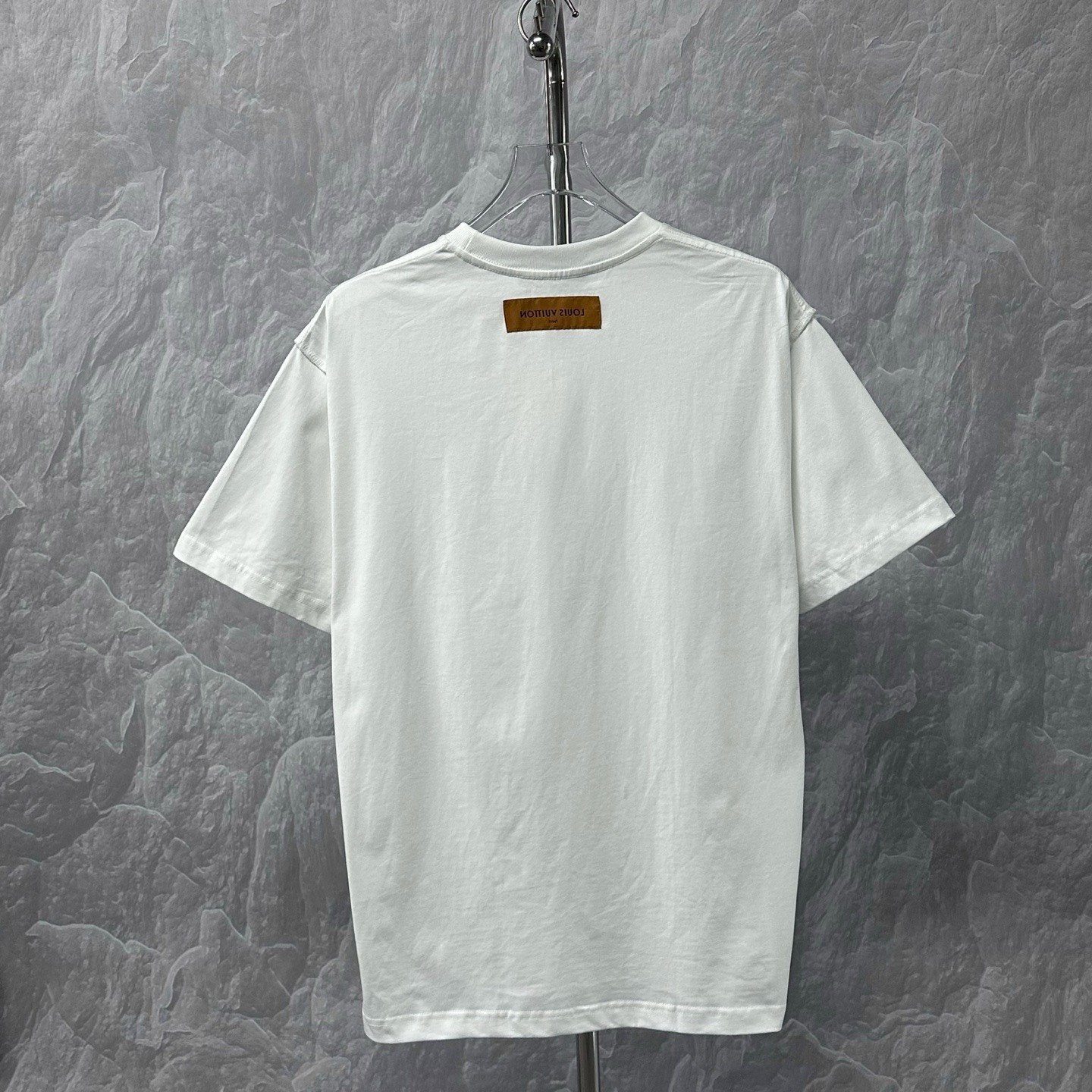 Louis Vuitton SS24 White Embossed Short Sleeve — back