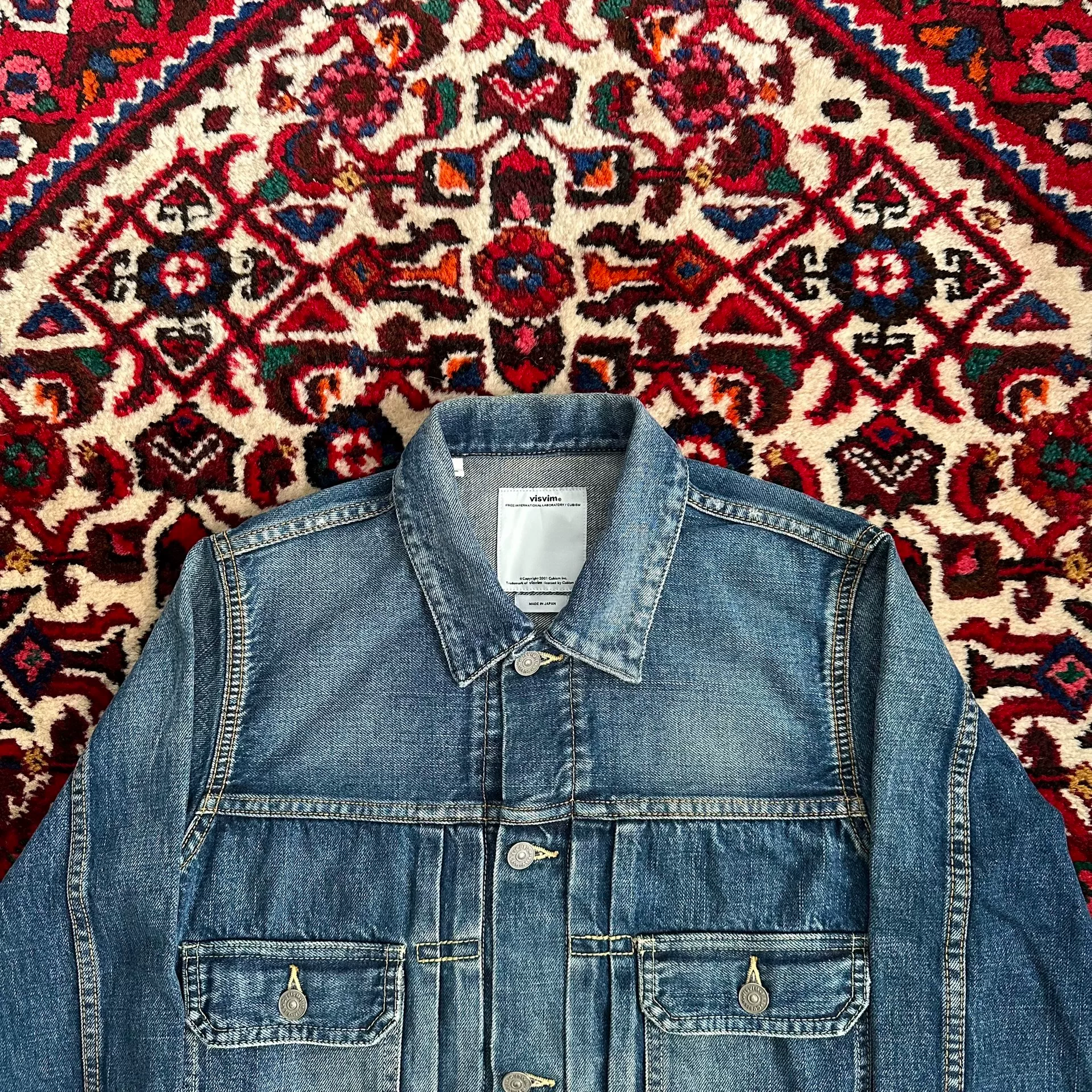 visvim 12aw 101 Denim Jacket — label