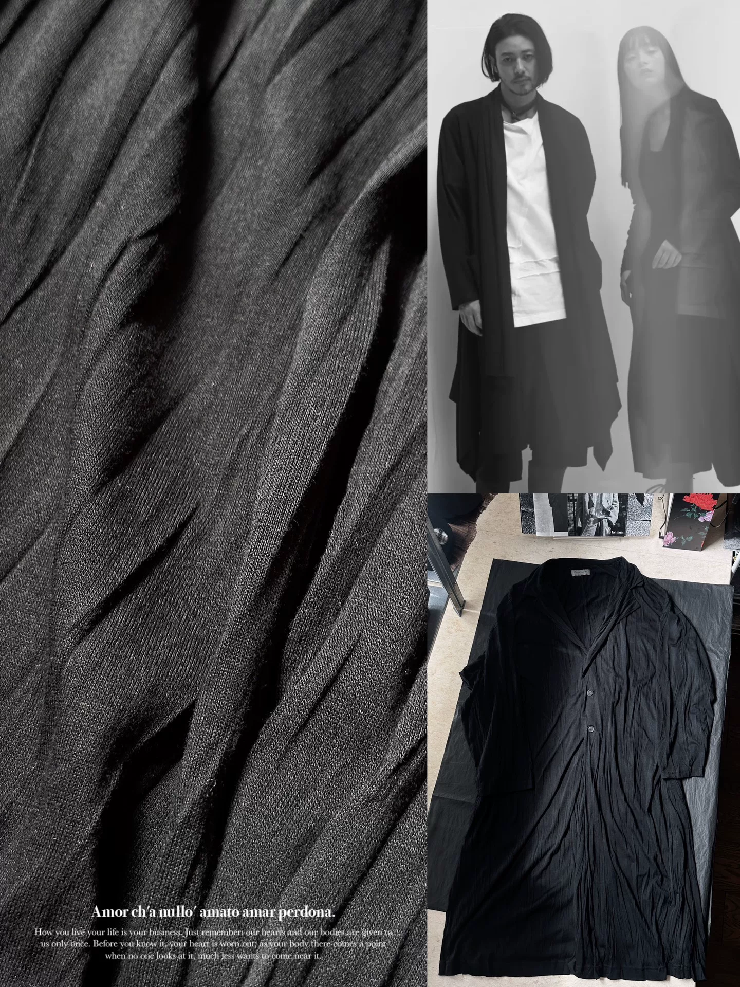 Yohji Yamamoto 21SS Pleated Knit Coat — front