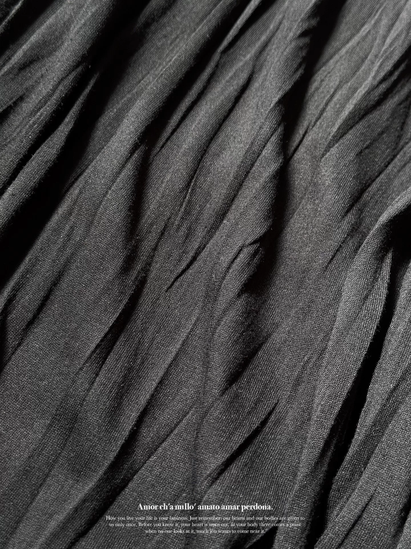 Yohji Yamamoto 21SS Pleated Knit Coat — back