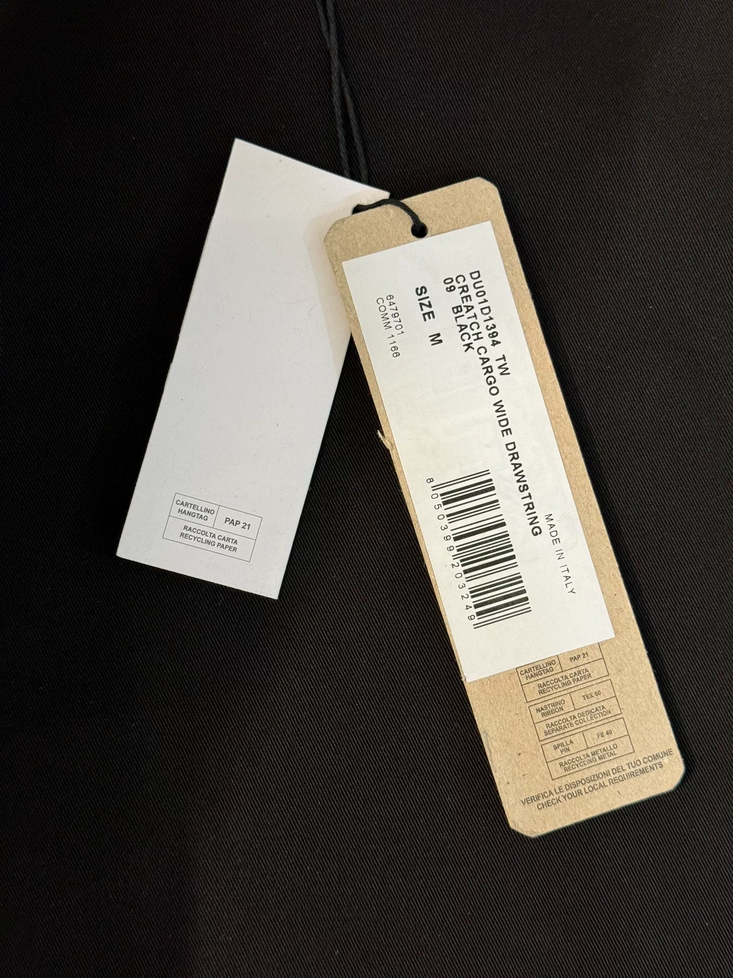 Rick Owens Wide-Leg Cargo Pants — back