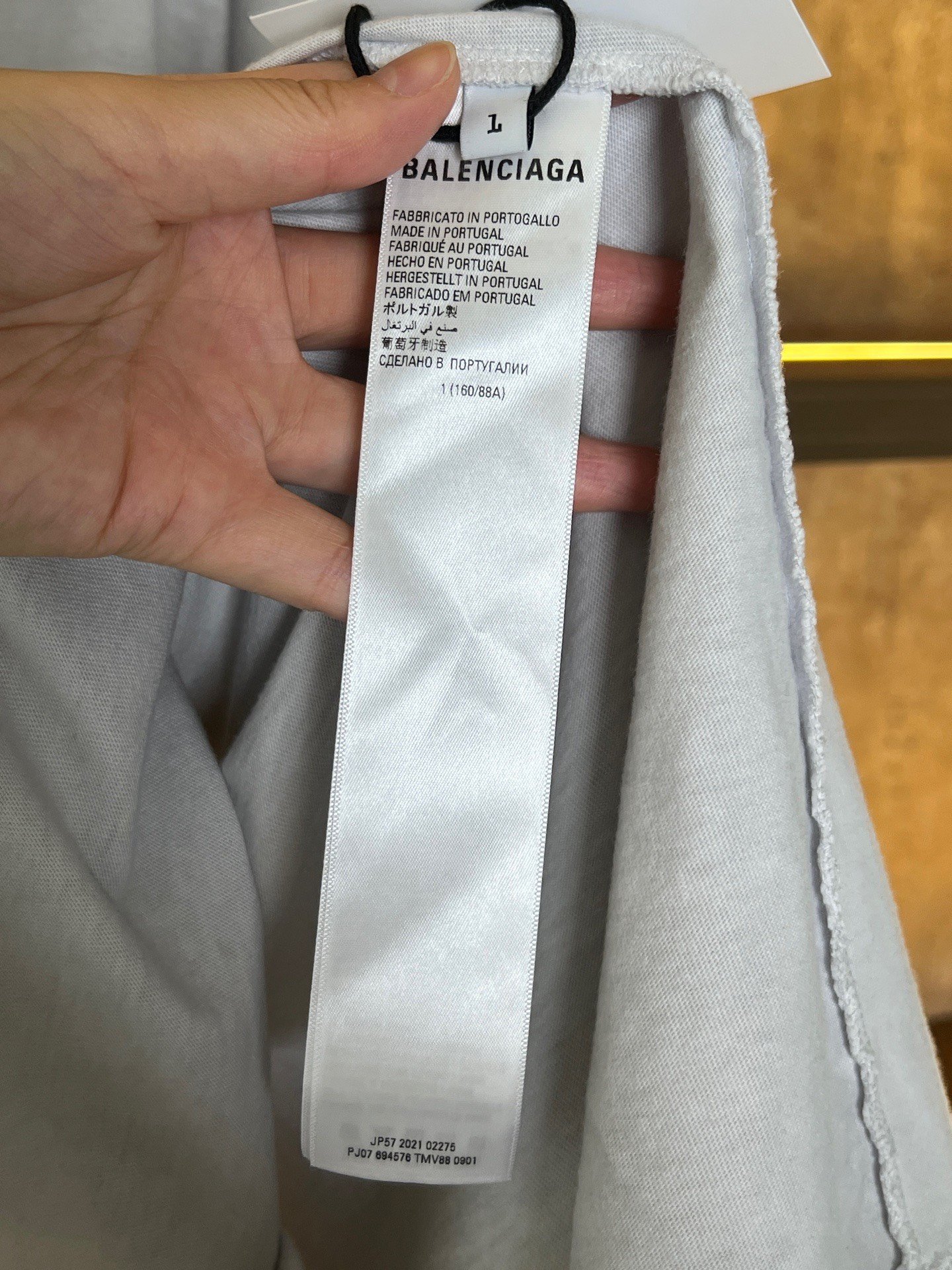 Balenciaga Flame Logo Short-Sleeve T-Shirt — back