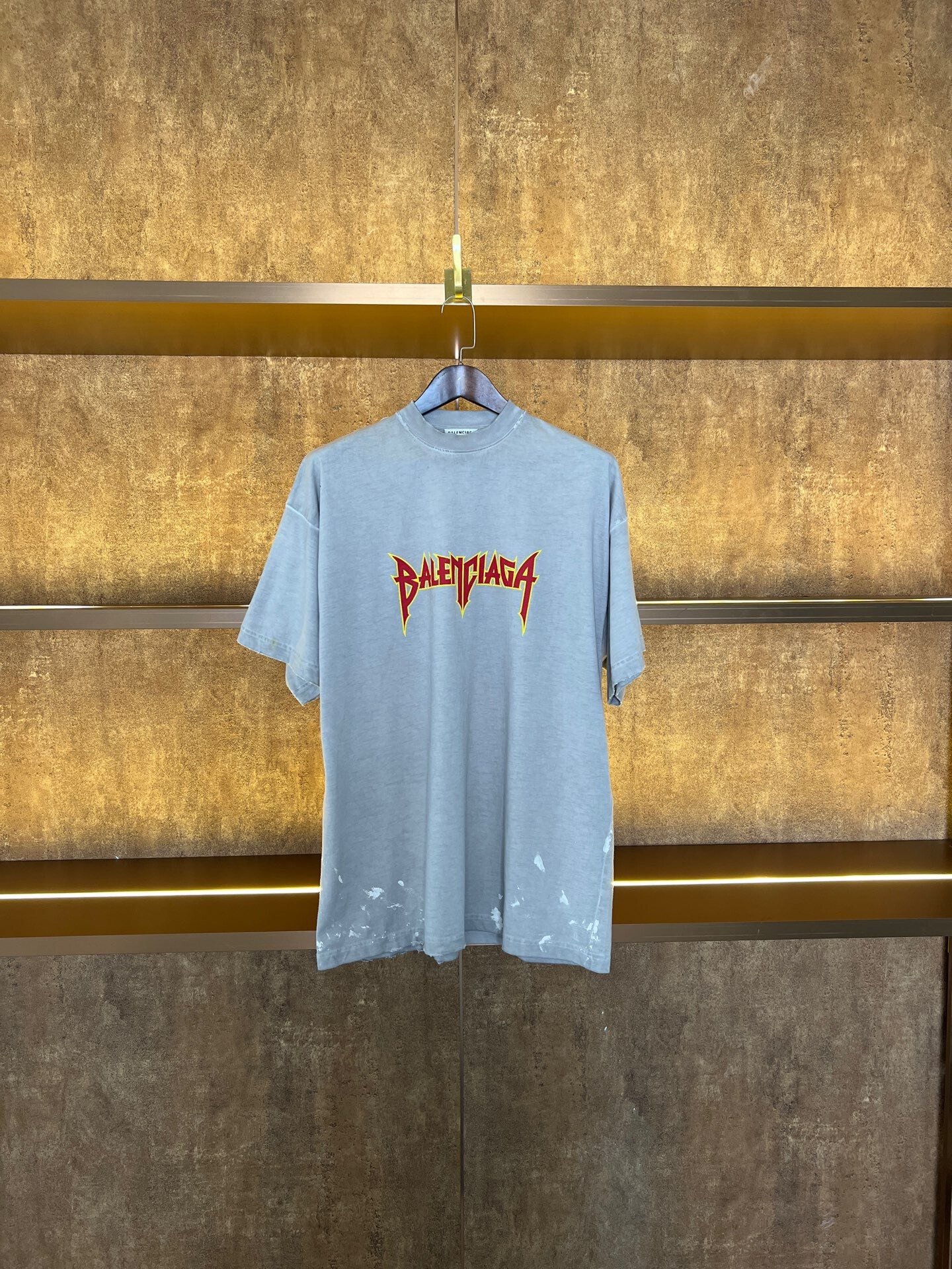 Balenciaga Flame Logo Short-Sleeve T-Shirt