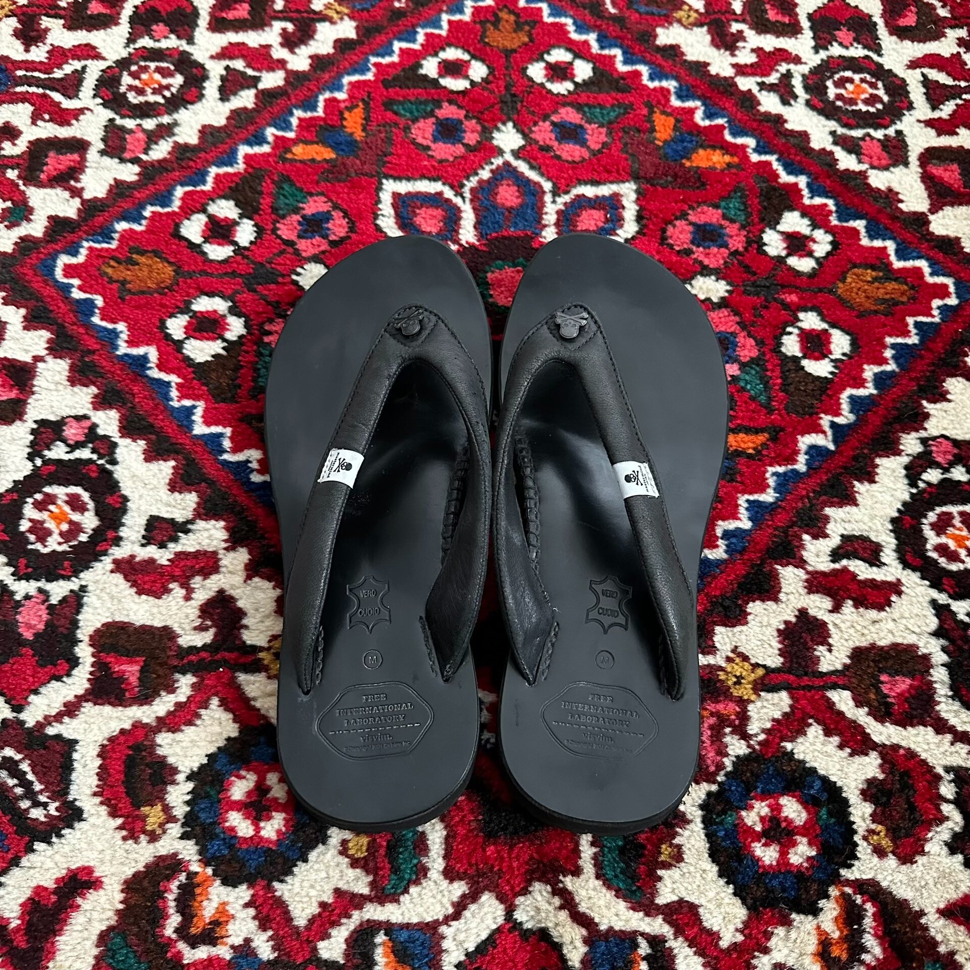 visvim x mastermind japan lama slippers