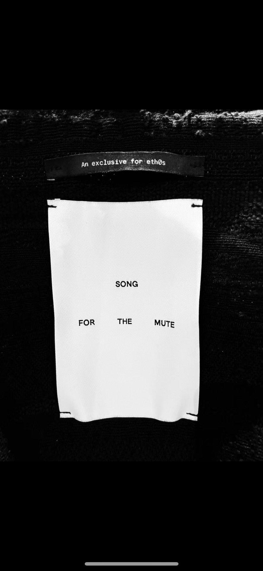 Song for the Mute eth0s Limited Coat — back