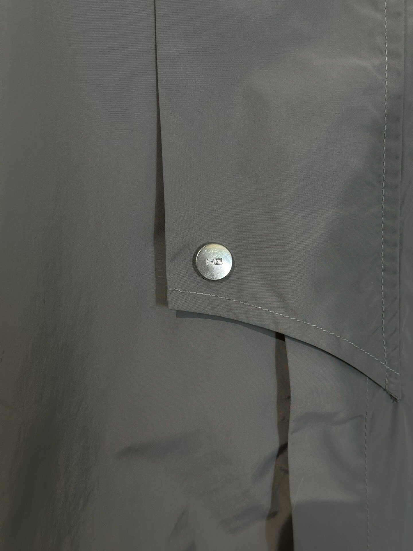 Heliot Emil Nylon Short-Sleeve Utility Shirt — front