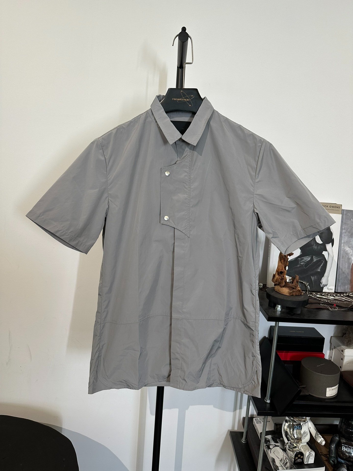 Heliot Emil Nylon Short-Sleeve Utility Shirt