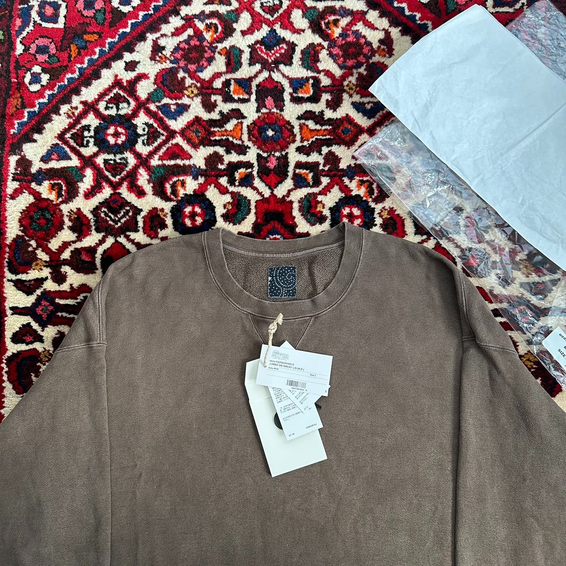 visvim 25AW ICT JUMBO SB SWEAT — back