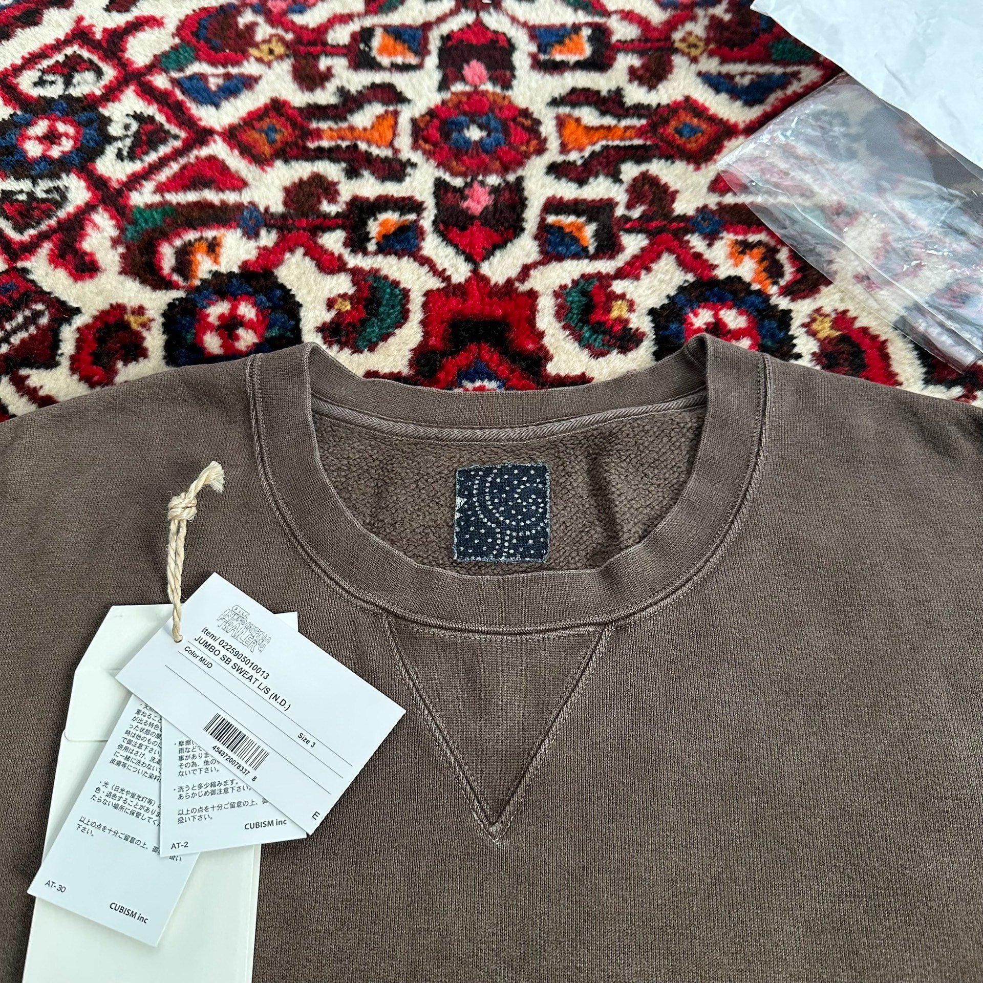 visvim 25AW ICT JUMBO SB SWEAT — label