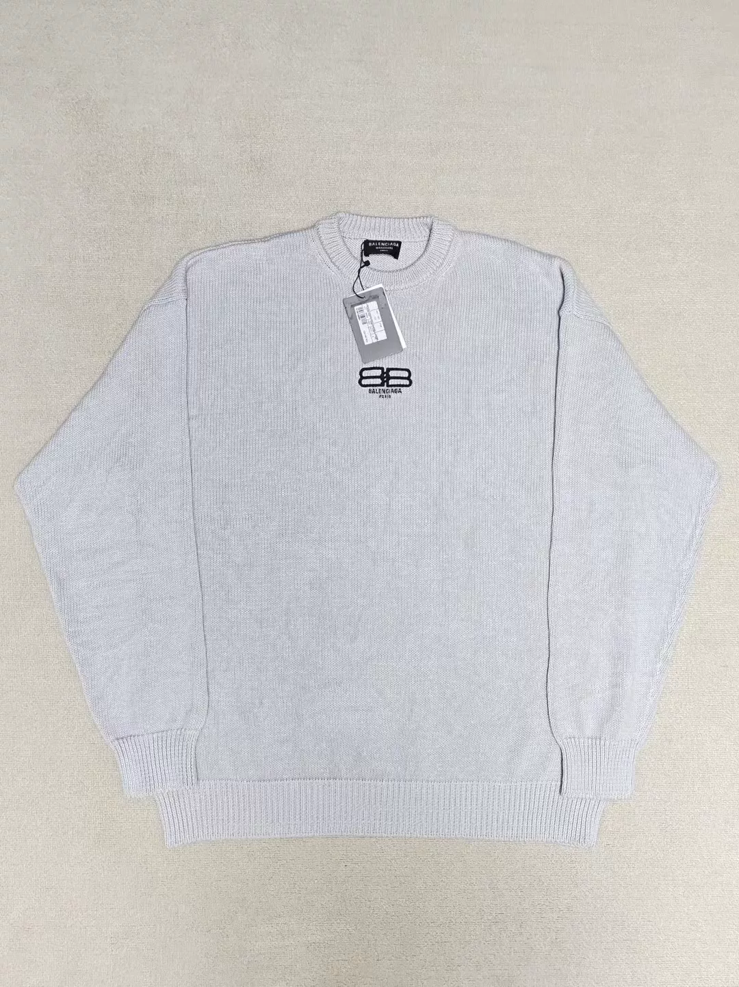 Balenciaga Double B Embroidery Knit Sweater