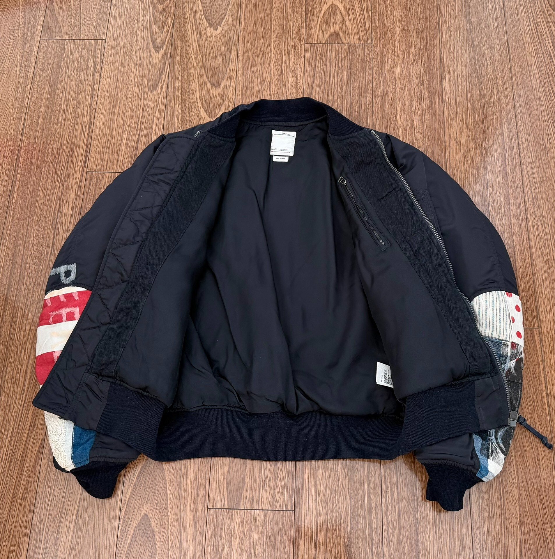 VISVIM THORSON JKT COLLAGE MA-1 — detail