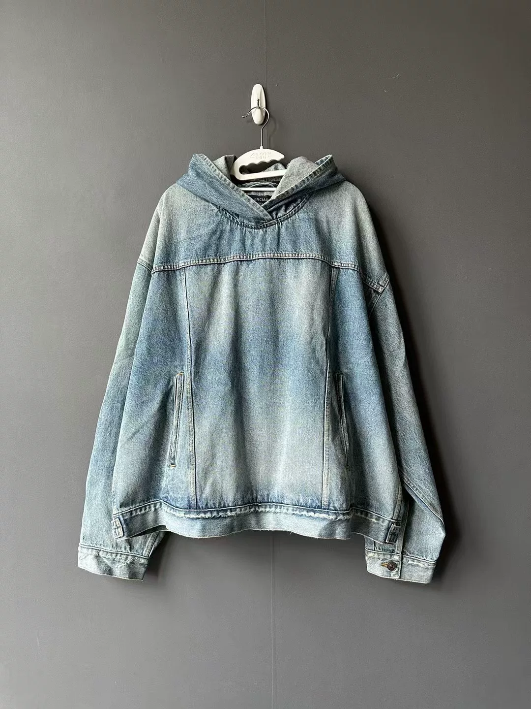 Balenciaga Hooded Denim Hoodie