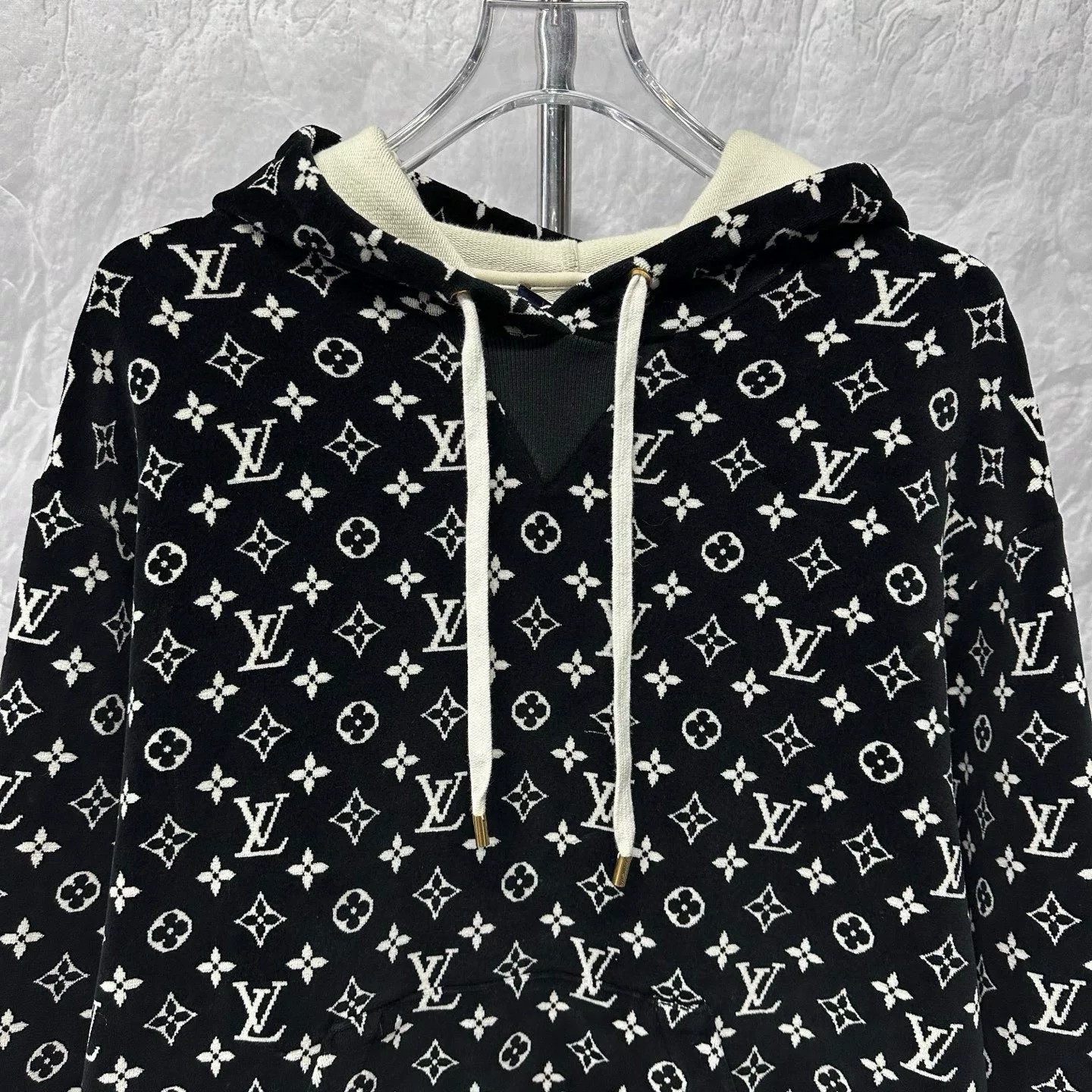 Louis Vuitton Monogram Velvet Hoodie XS — detail