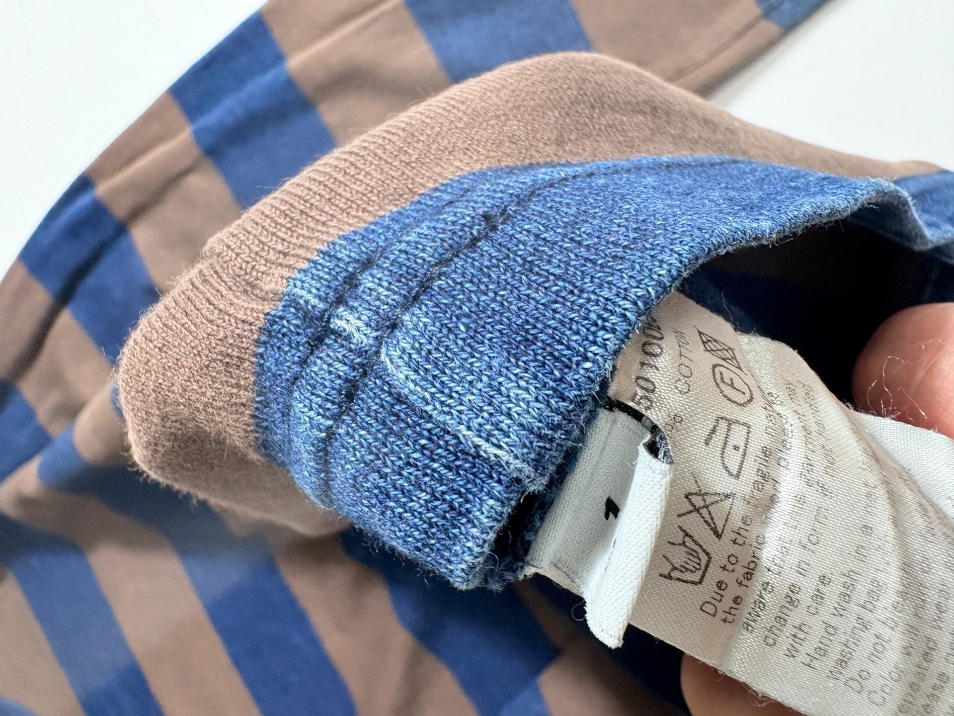 Visvim Border Long Stripe Long Sleeve — label