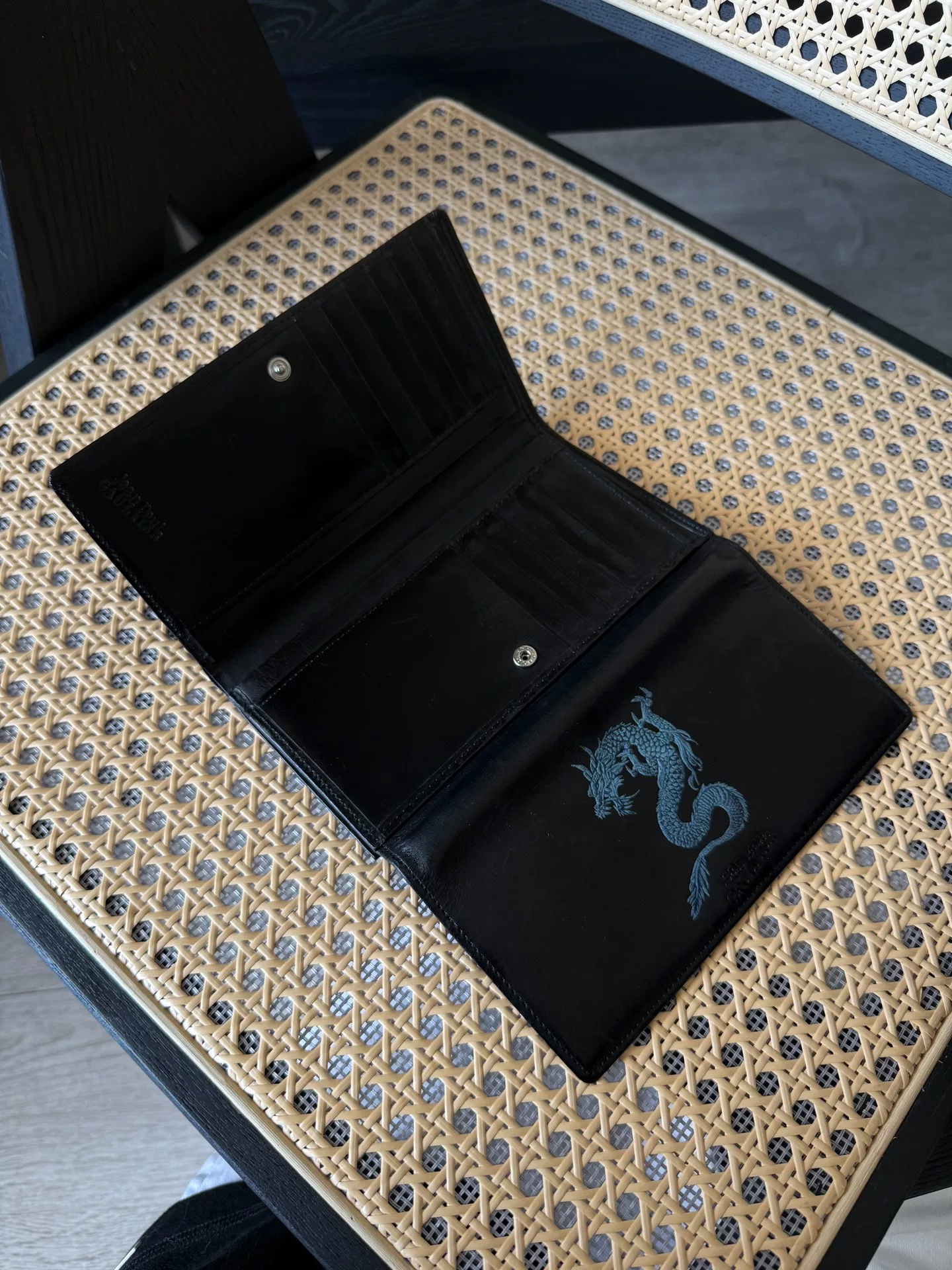 Jean Paul Gaultier Dragon Tri-Fold Wallet — back