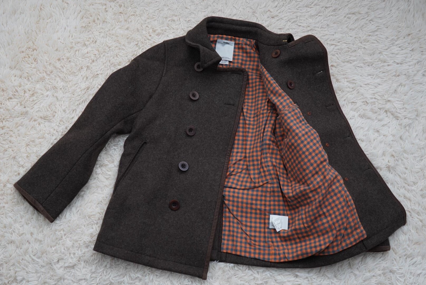 visvim lieutenant matoi jkt premium wool — back