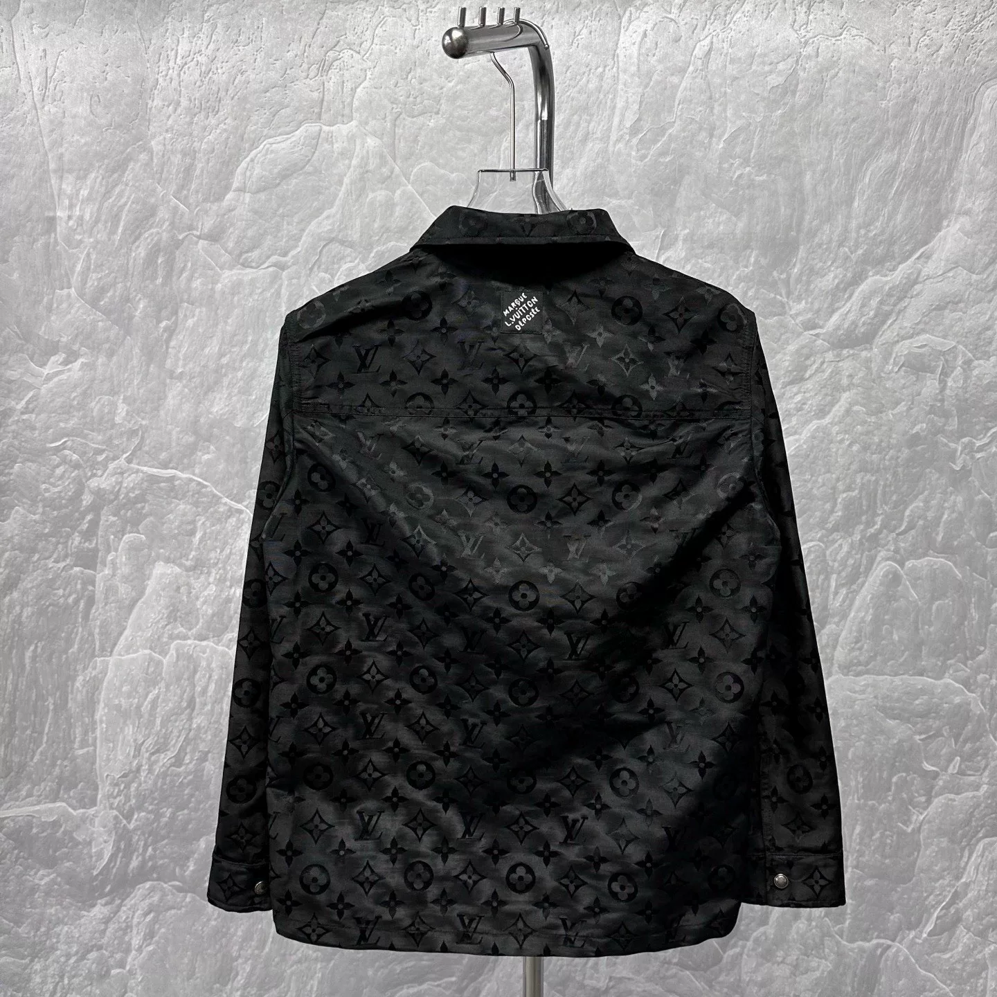 Louis Vuitton FW25 Rhinestone Embroidered Shirt Jacket — label