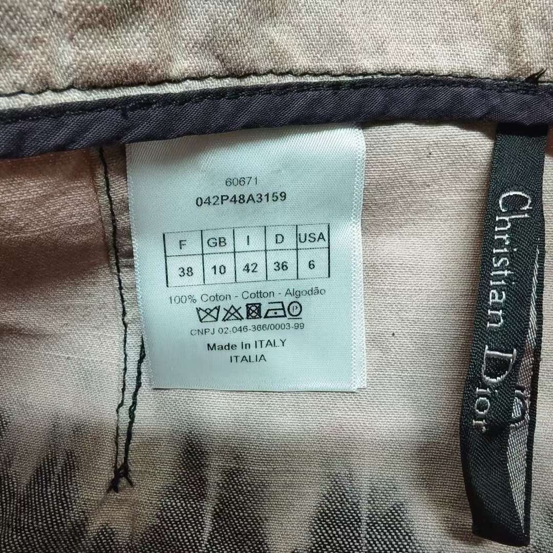 Christian Dior Pink Black Tie-Dye Shorts — back