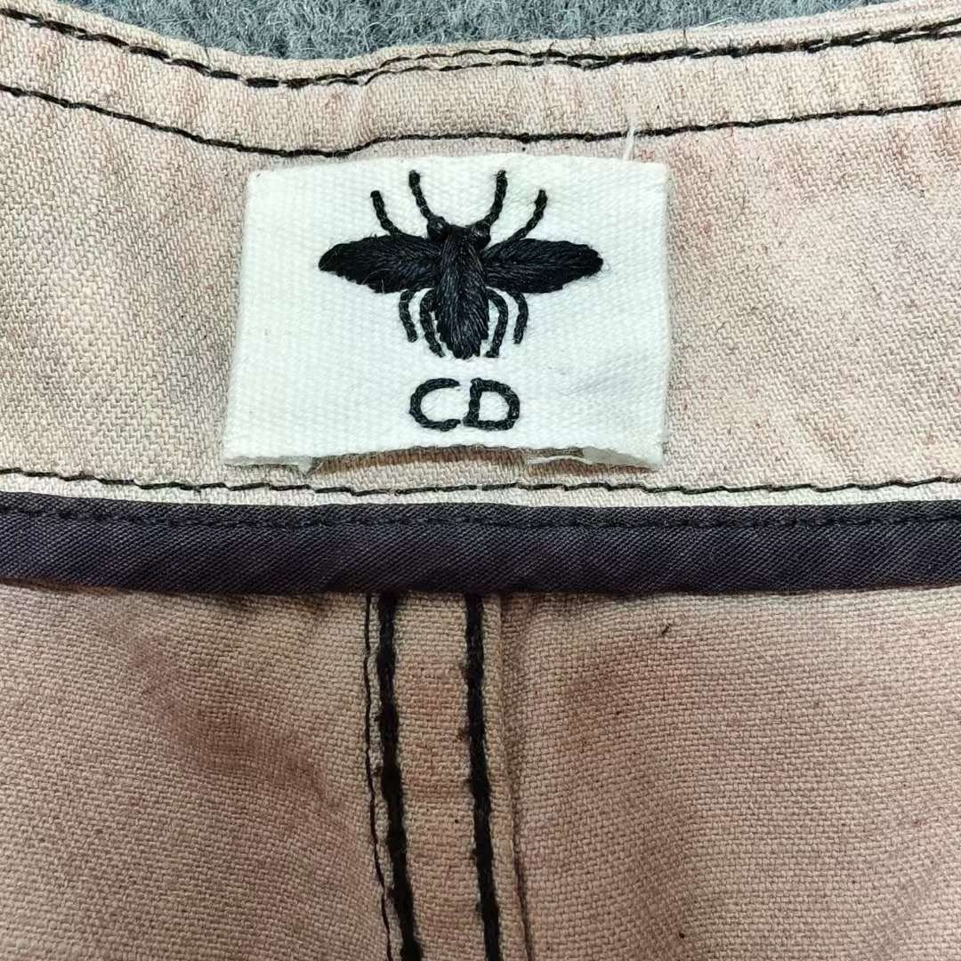 Christian Dior Pink Black Tie-Dye Shorts — detail