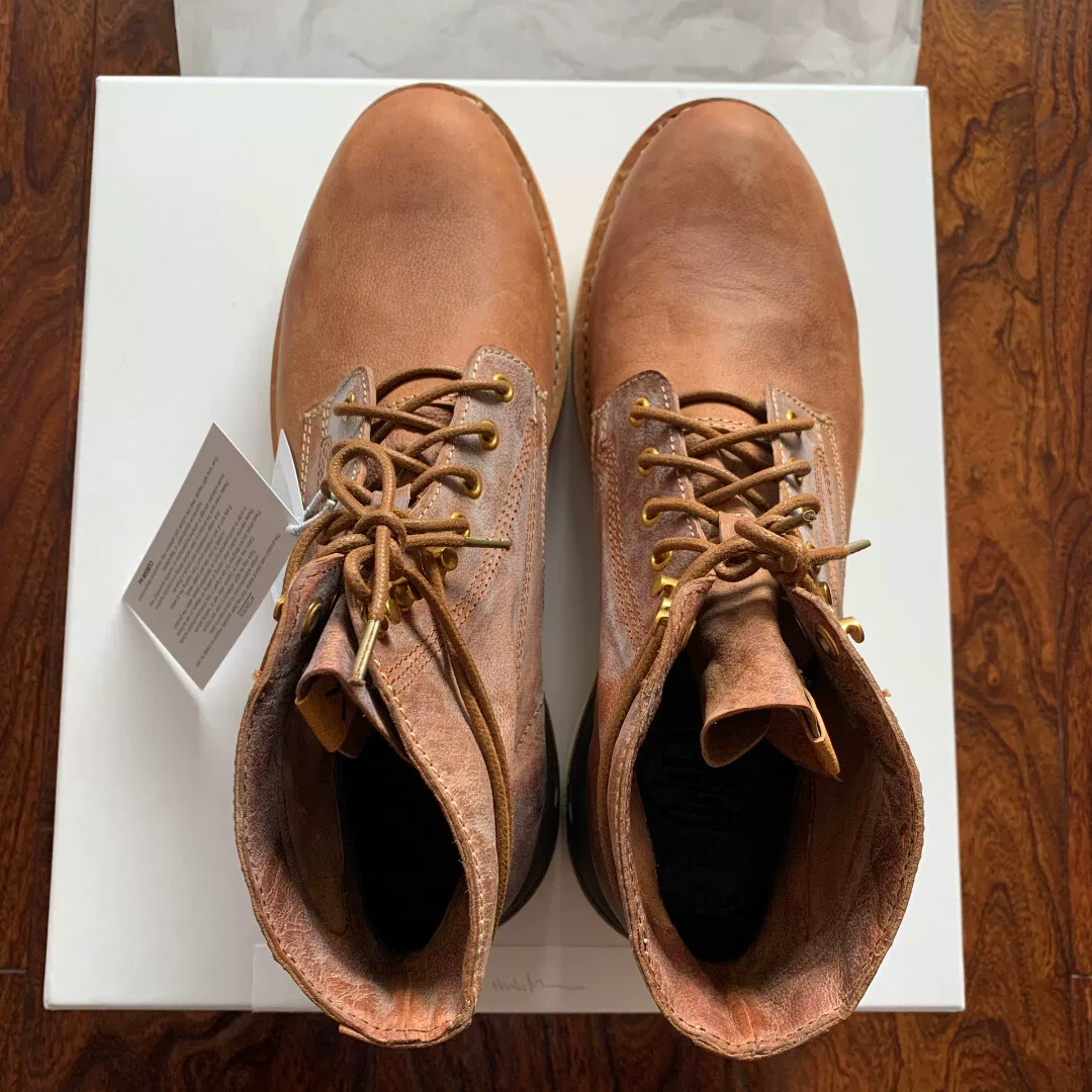 visvim virgil KNGR brown m9.5 — detail
