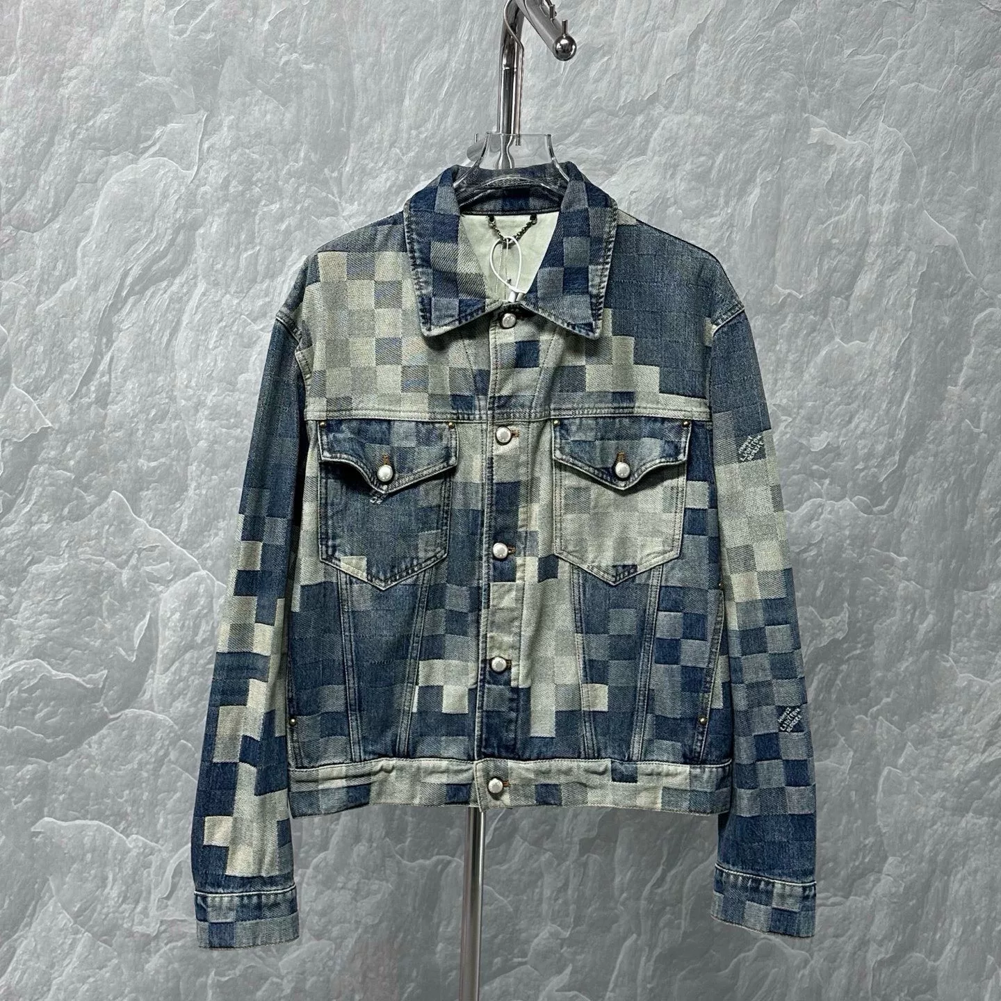 Louis Vuitton SS24 Pharrell Checkerboard Denim Jacket