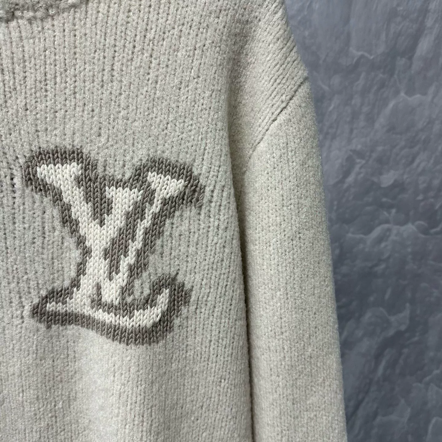Louis Vuitton Logo Teddy Sweater XXL — detail