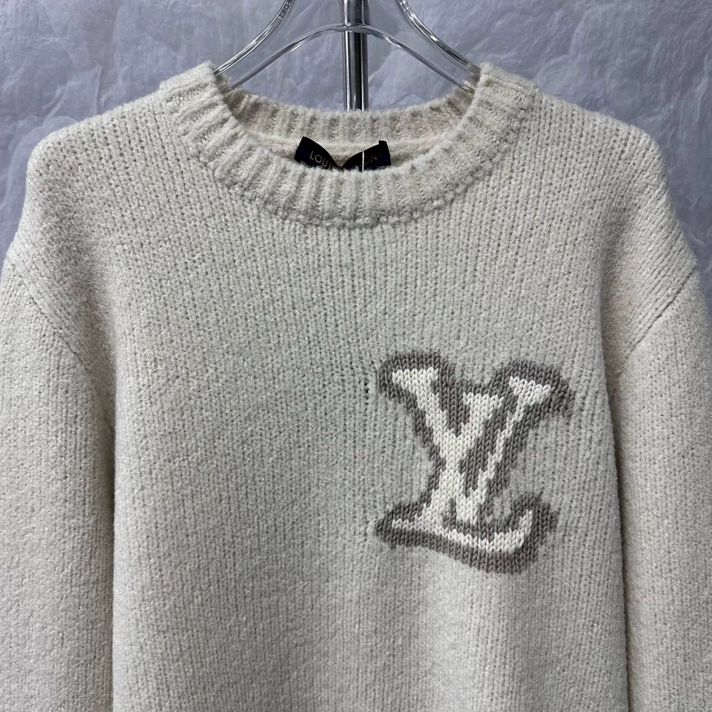 Louis Vuitton Logo Teddy Sweater XXL — front