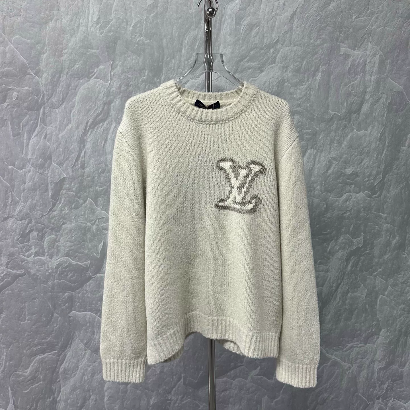Louis Vuitton Logo Teddy Sweater XXL