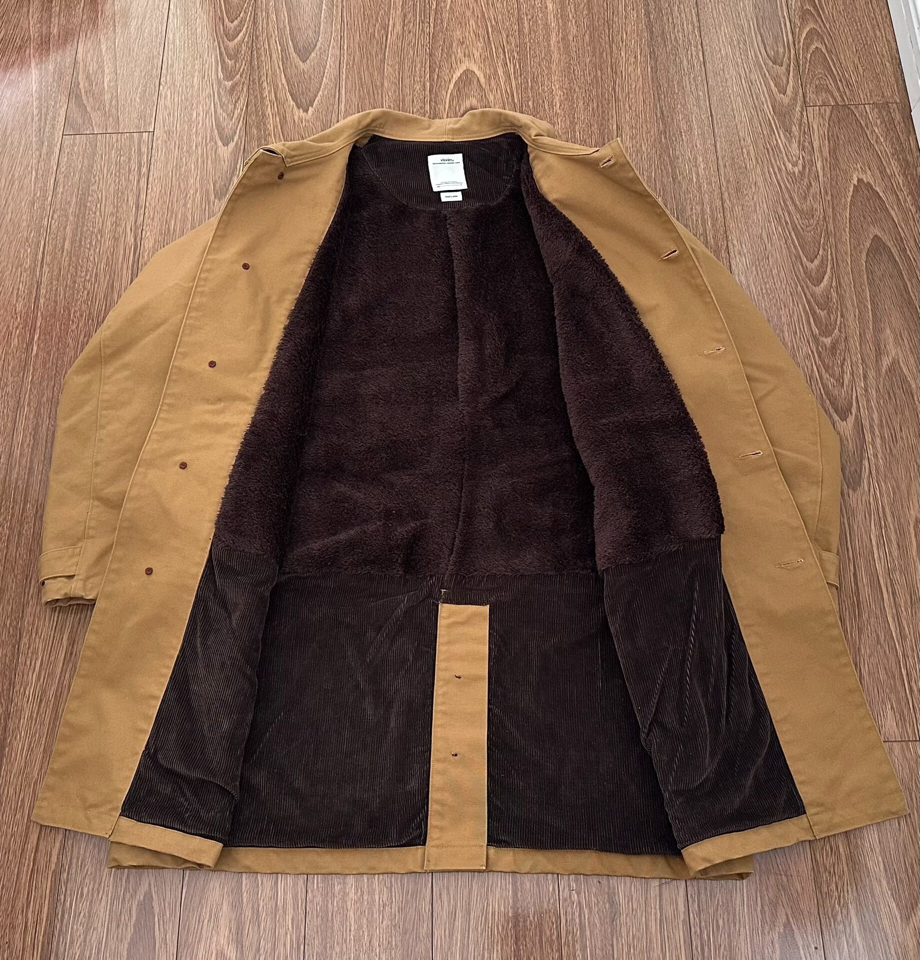 Visvim Magasin Coat Lt.Brown Size 4 — detail