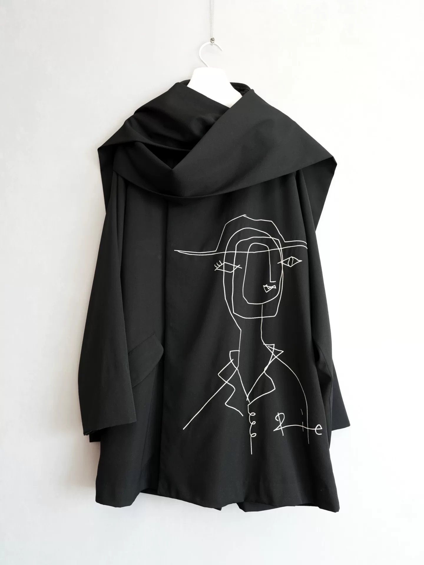 Yohji Yamamoto 16AW Rie Embroidery Coat