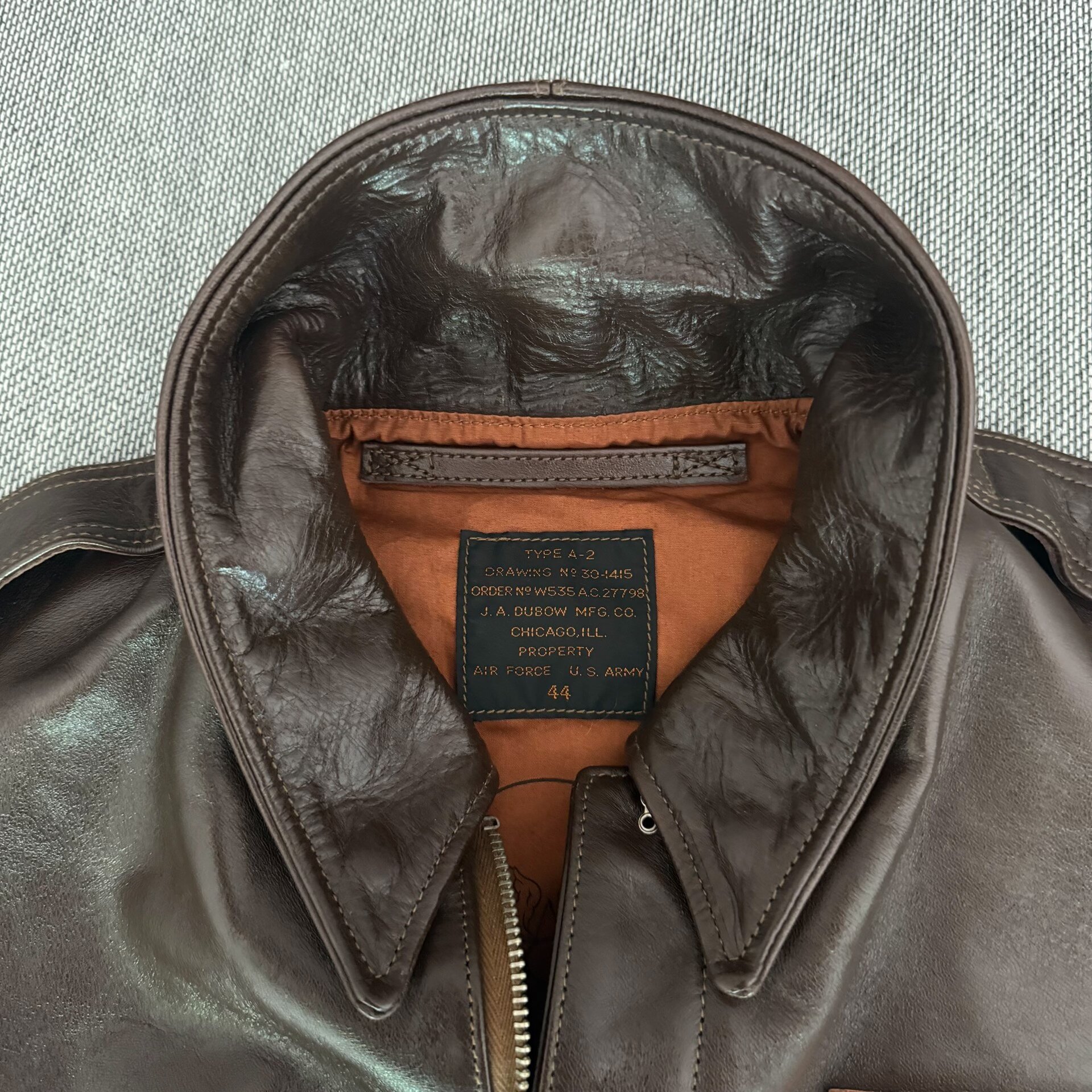 Toys McCoy Gentlemen From Hell A2 Jacket — detail