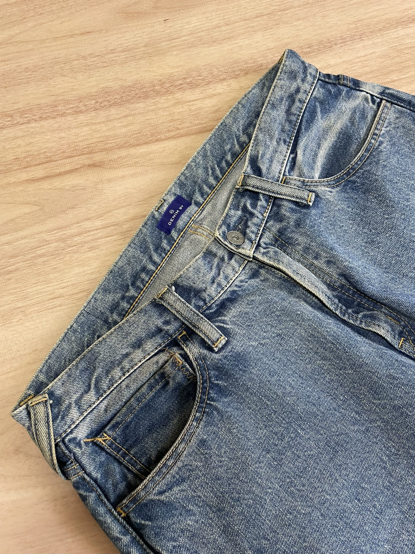 Vanquish Fragment Distressed Lightning Jeans — back