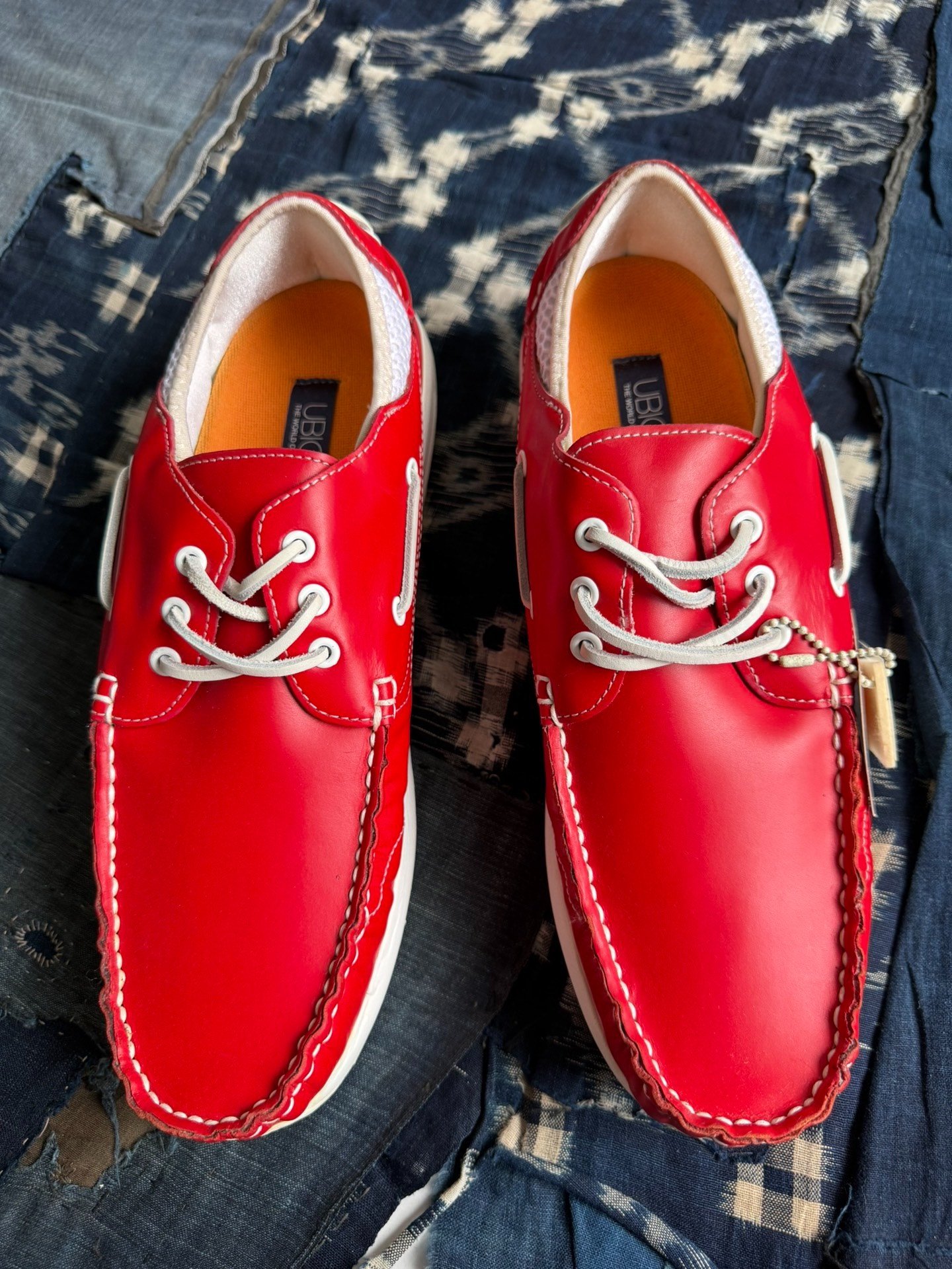 visvim Hockney Leather Loafers — label