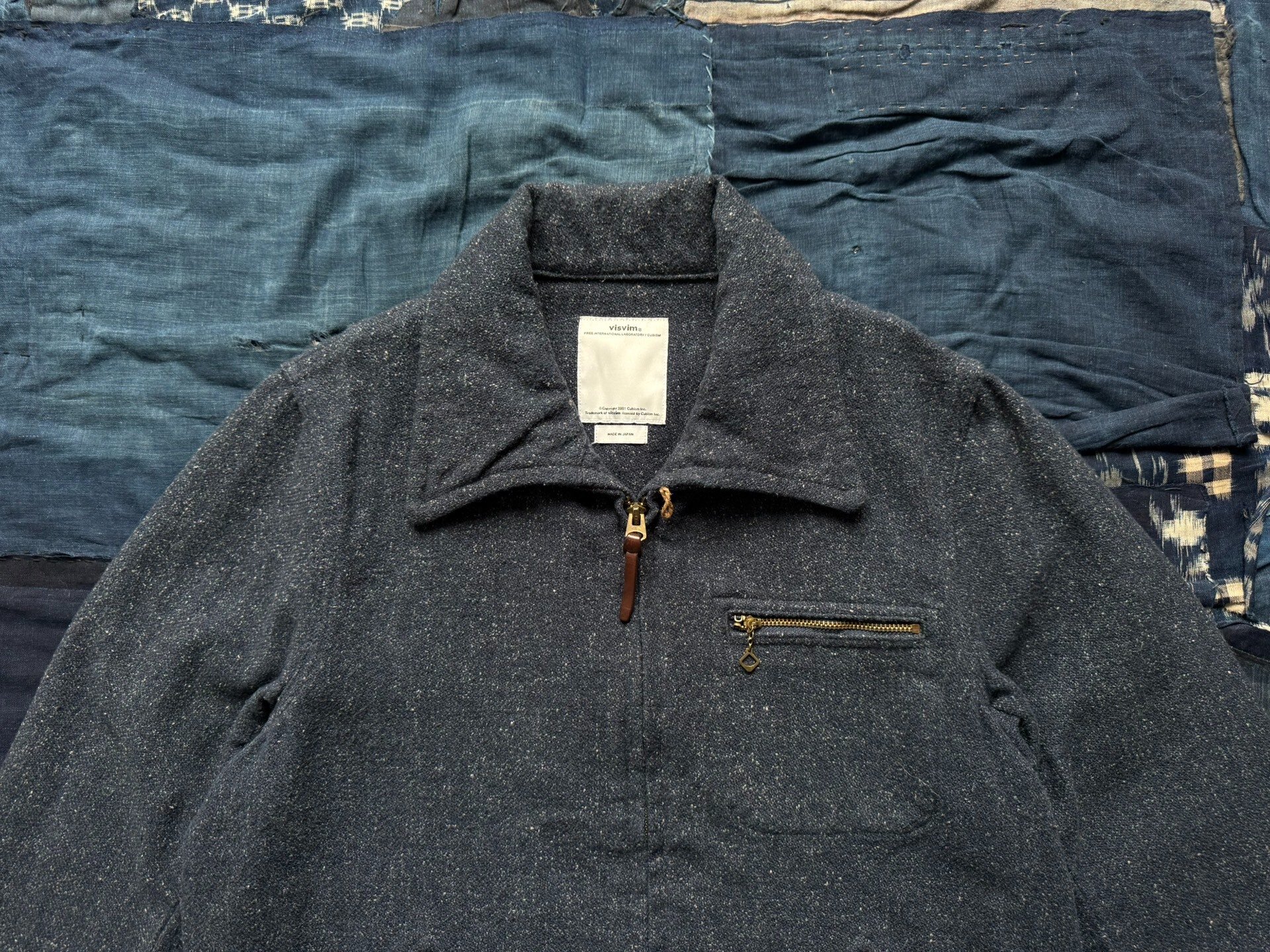 VISVIM 14AW Leather Patchwork Jacket — back