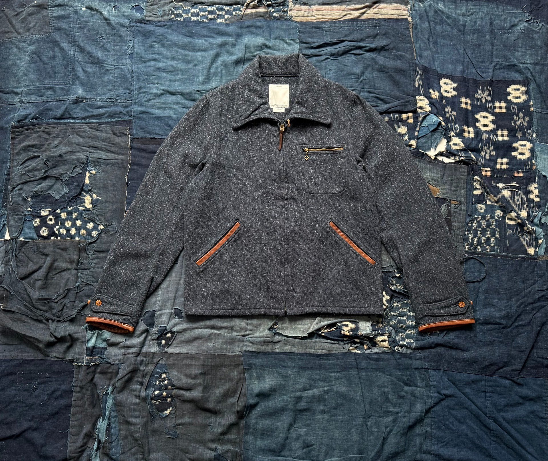 VISVIM 14AW Leather Patchwork Jacket