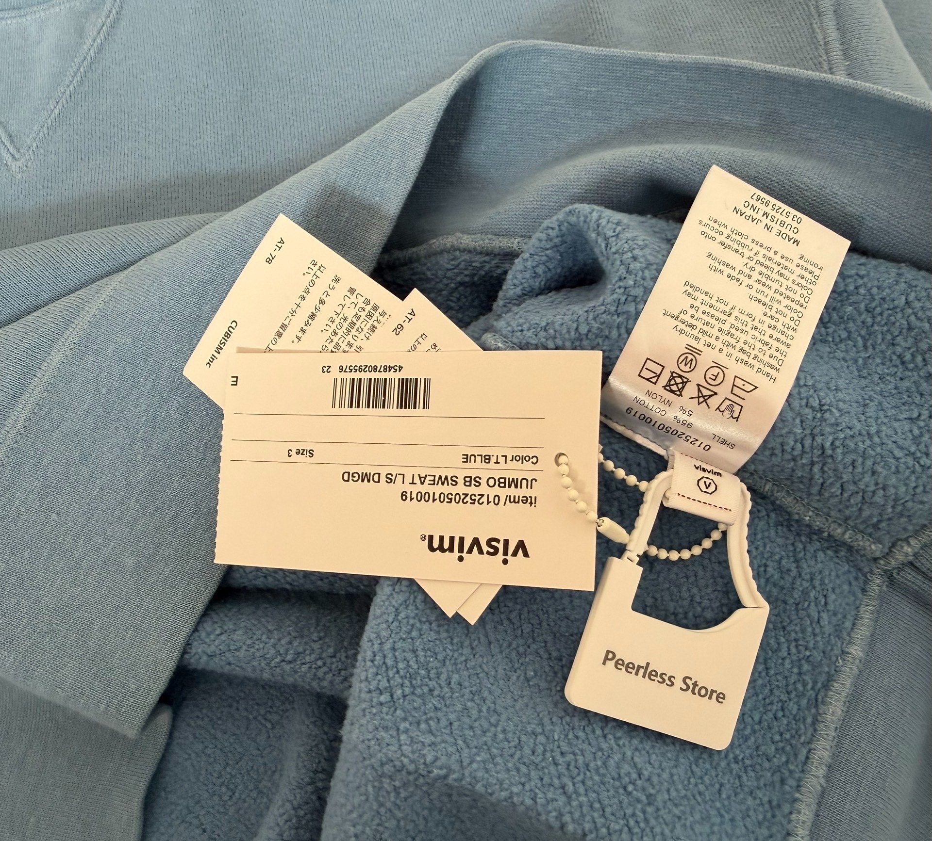 VISVIM 25AW JUMBO SB SWEAT L/S — back