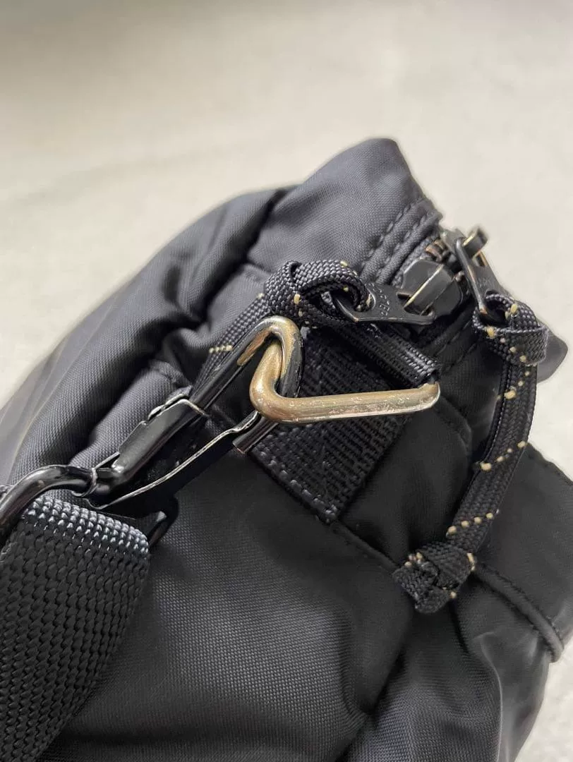 PORTER FORCE Black Crossbody Bag — back