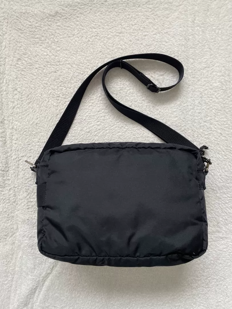 PORTER FORCE Black Crossbody Bag — front