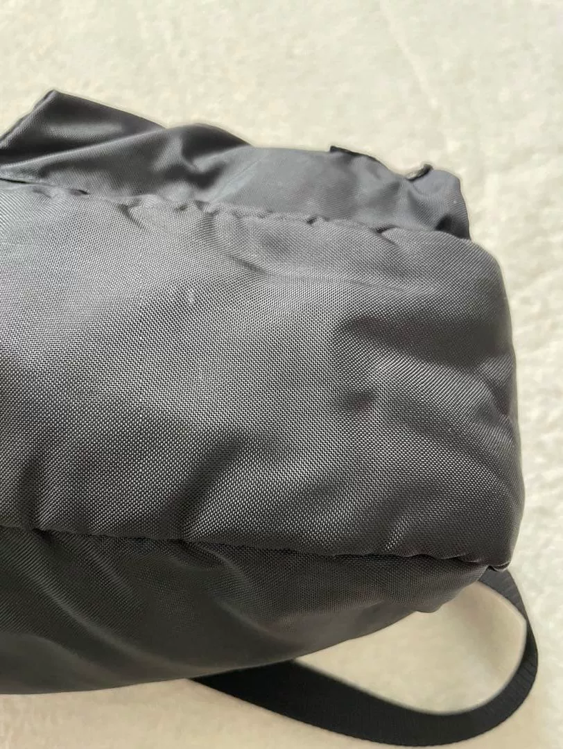PORTER FORCE Black Crossbody Bag — label