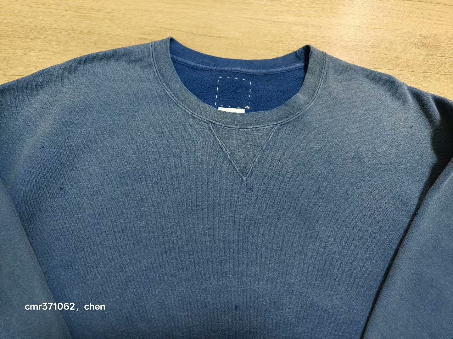 VISVIM 25AW JUMBO SB SWEAT L/S CRASH — detail