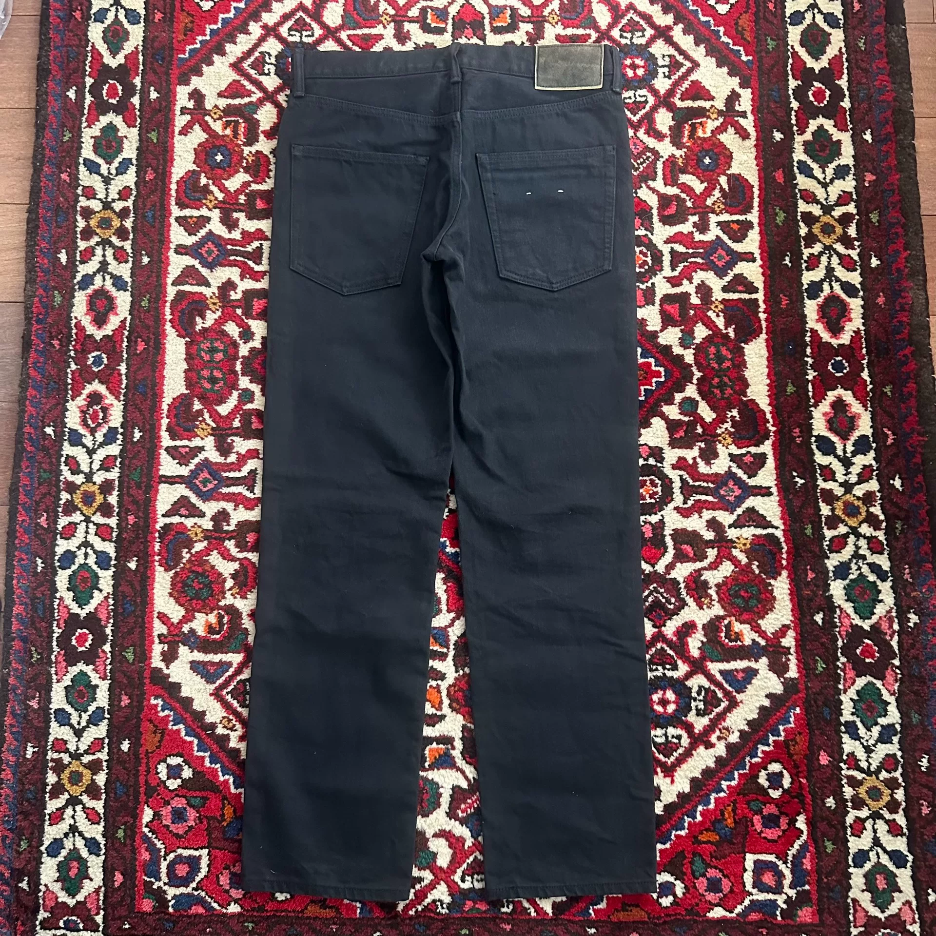 visvim 21AW CMYK Black Jeans — detail