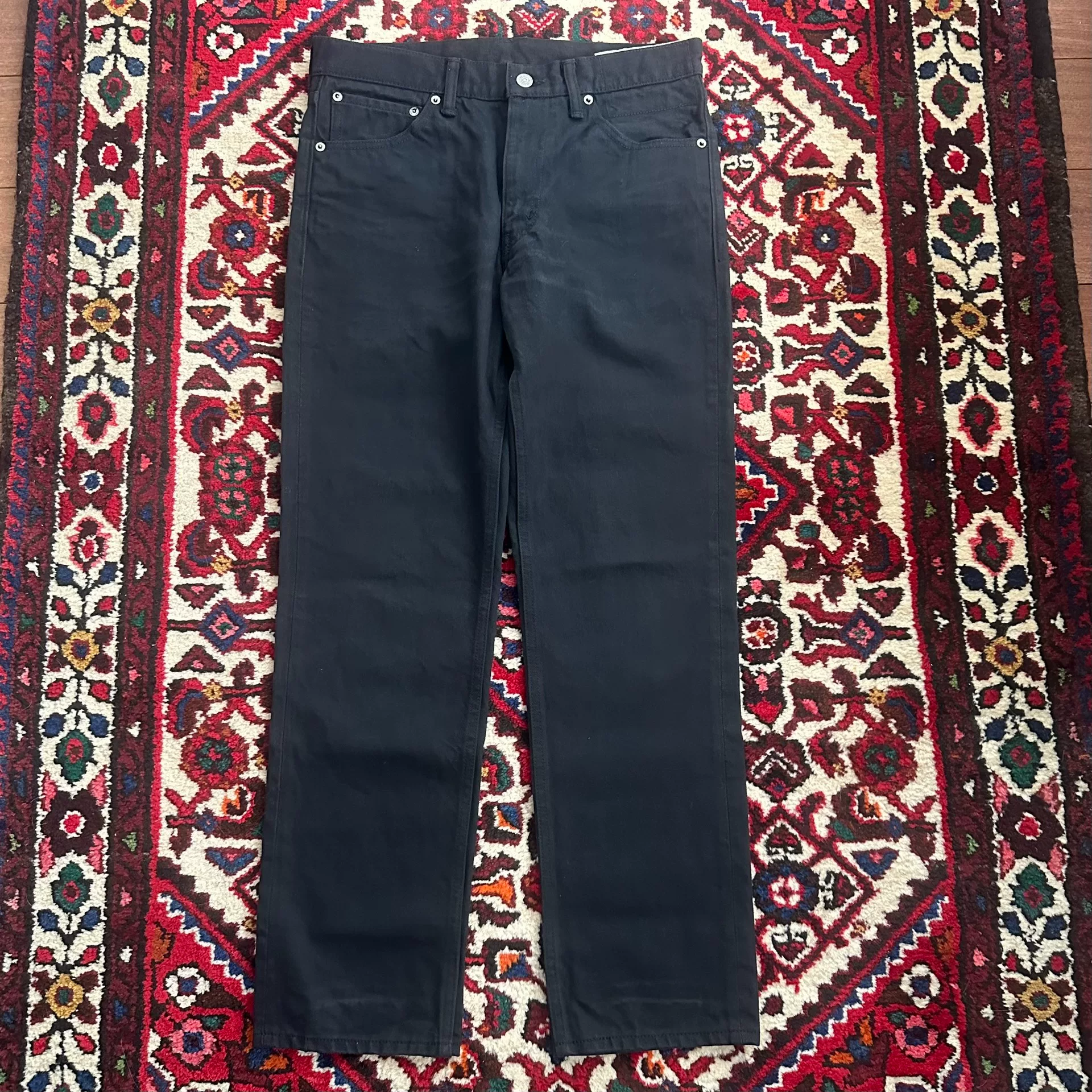 visvim 21AW CMYK Black Jeans — front