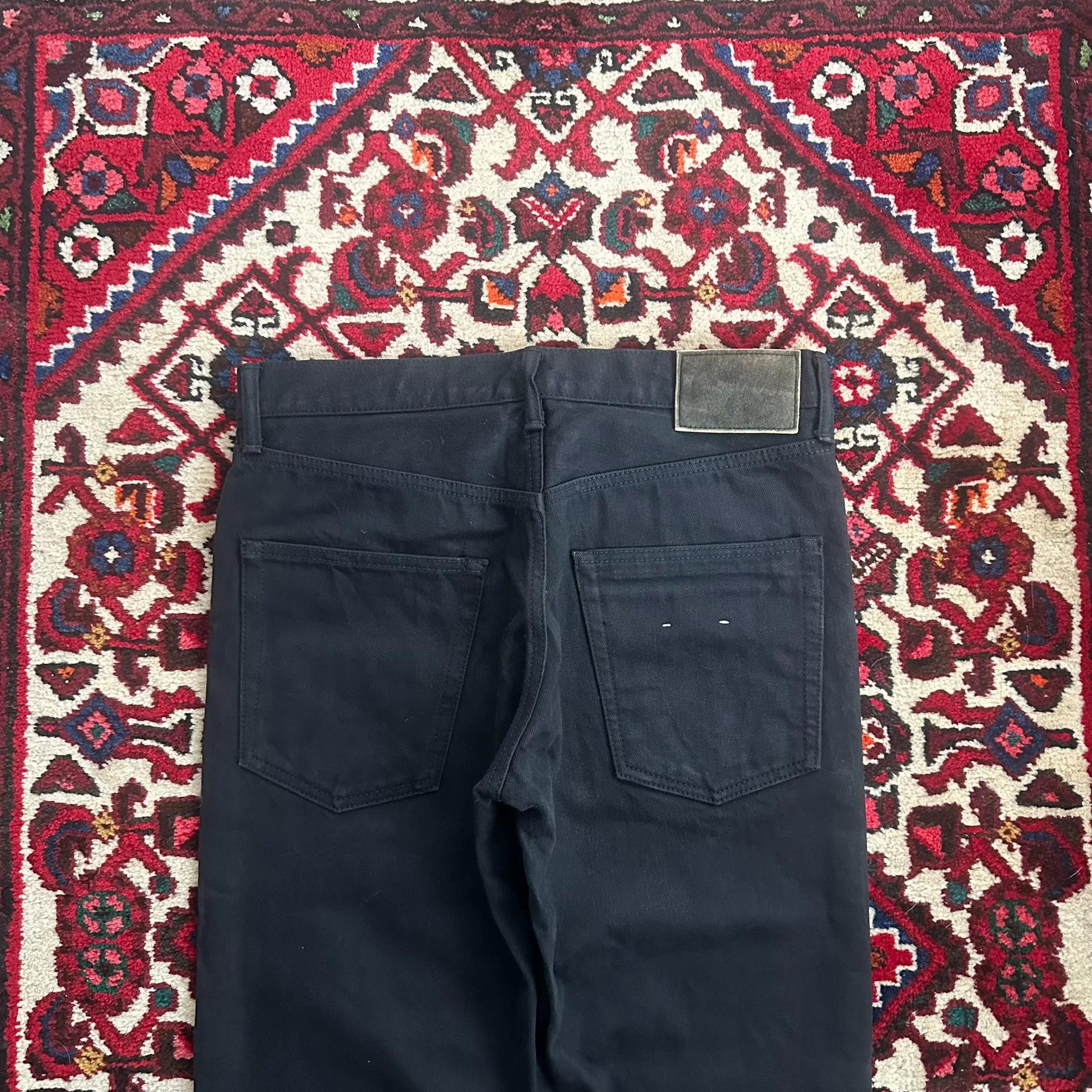 visvim 21AW CMYK Black Jeans — label