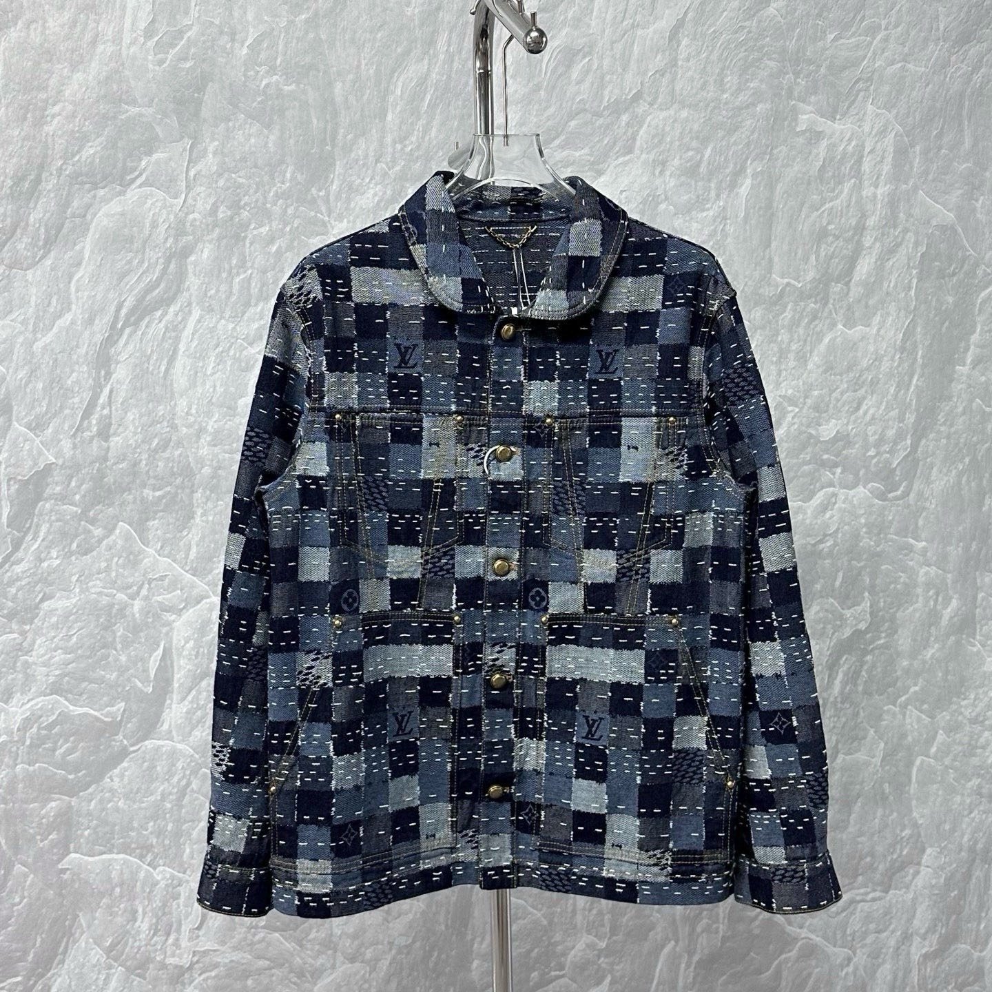 Louis Vuitton Nigo FW25 Checkerboard Denim Jacket