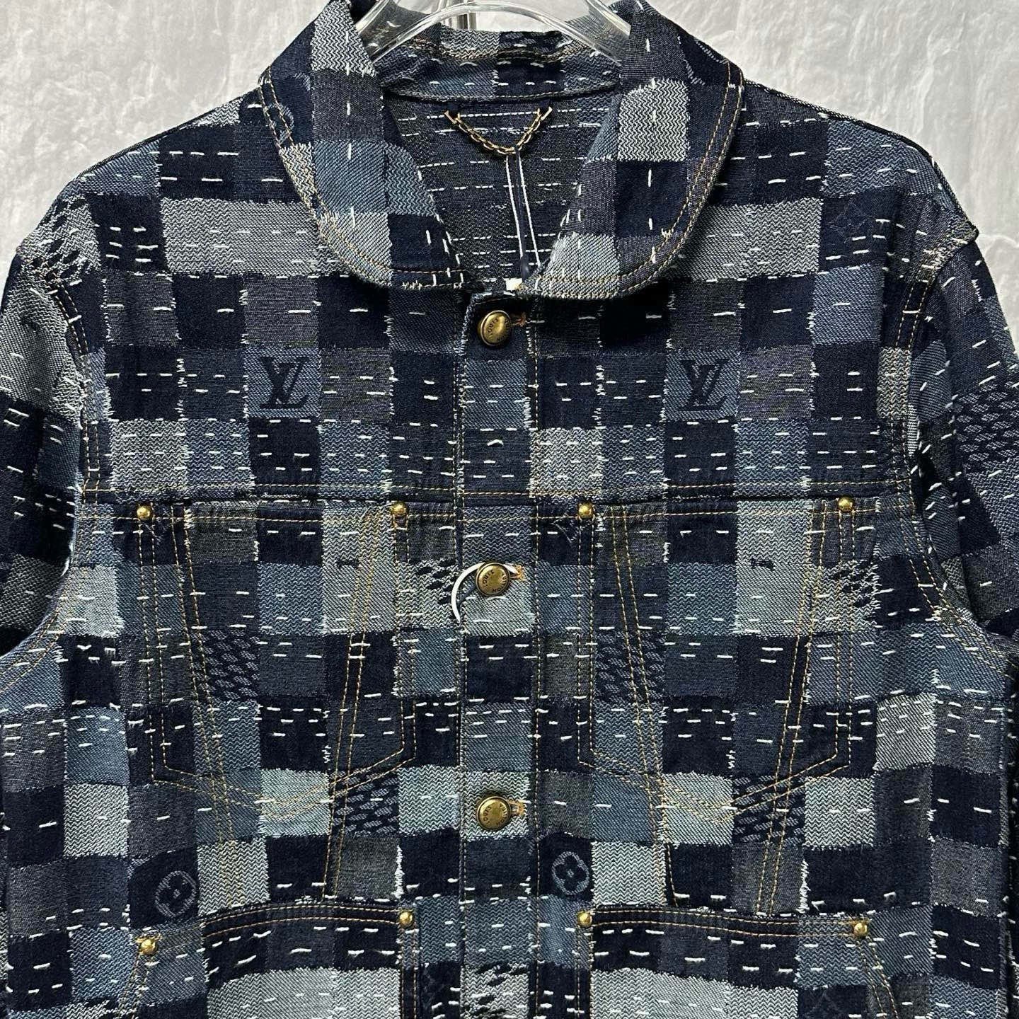 Louis Vuitton Nigo FW25 Checkerboard Denim Jacket — front