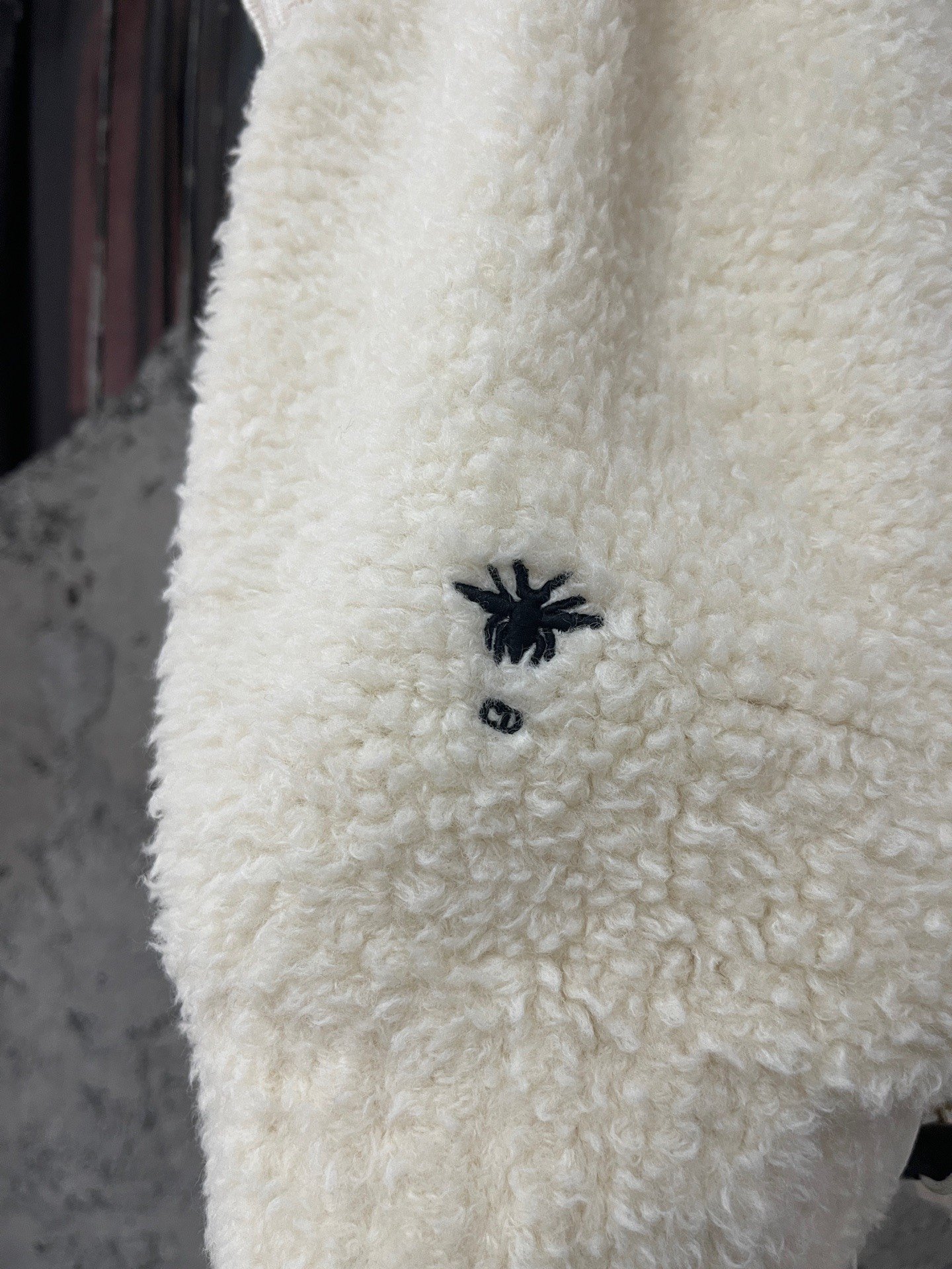 Dior Lamb Wool Vest — label