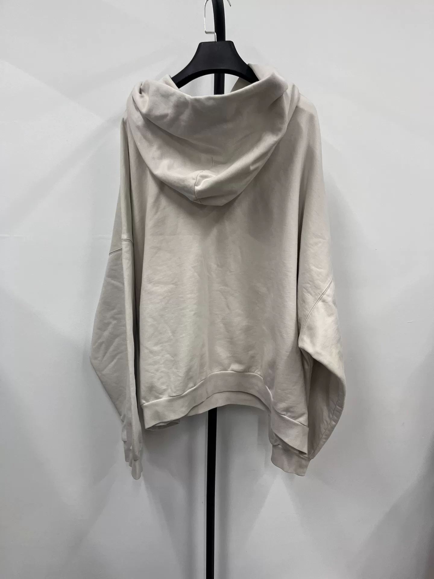 Balenciaga Oversized 3XL Logo Embroidered Hoodie — front
