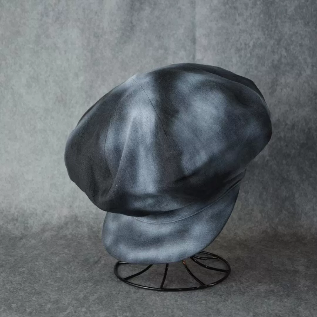 Yohji Yamamoto 24SS Distressed Newsboy Cap — detail
